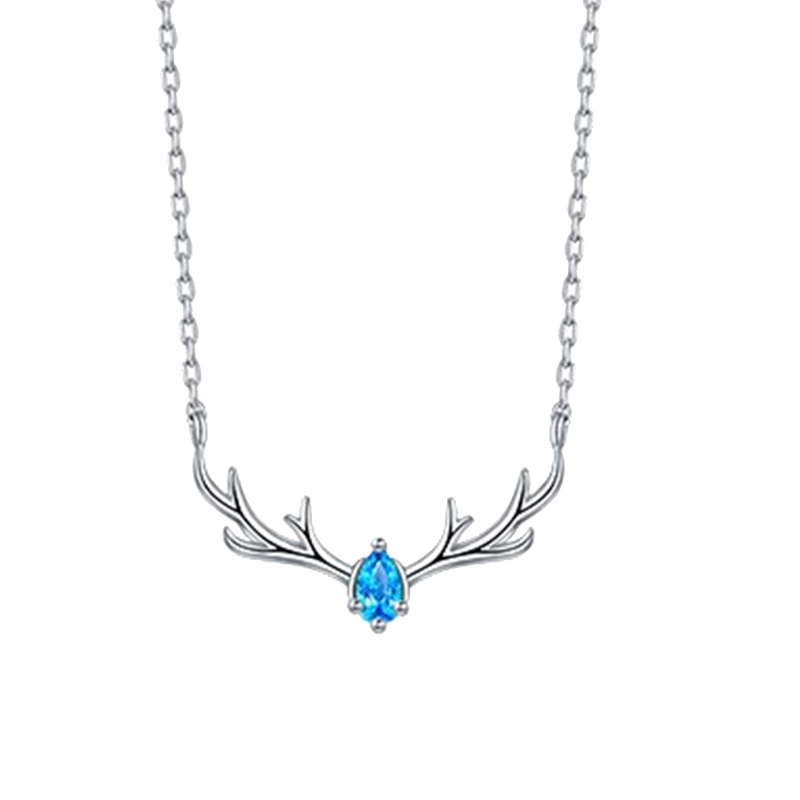 卡蒂罗 鹿角999银项链