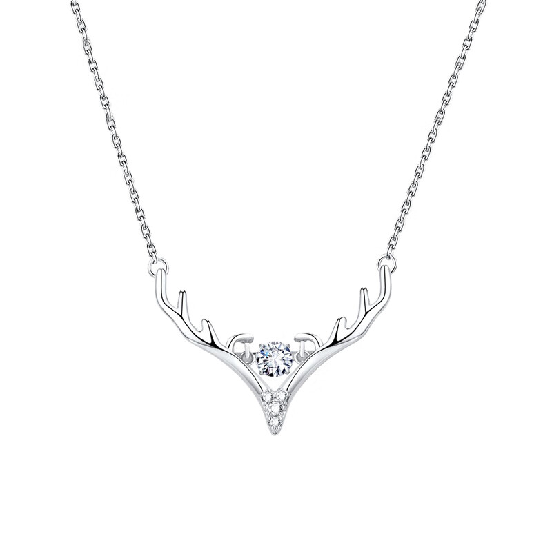 Mymiss 鹿角锆石项链