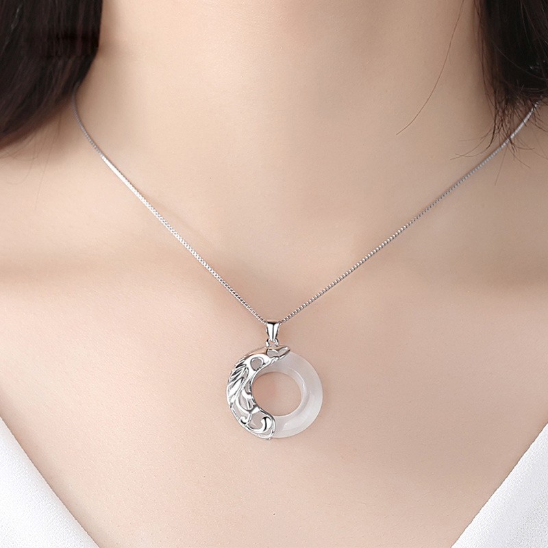 玉有情 古风个性女士项链