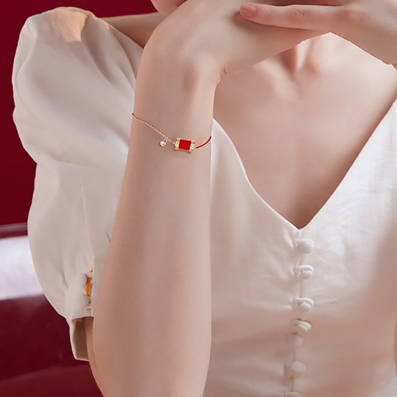 卡蒂罗 本命年红绳小蛮腰手链