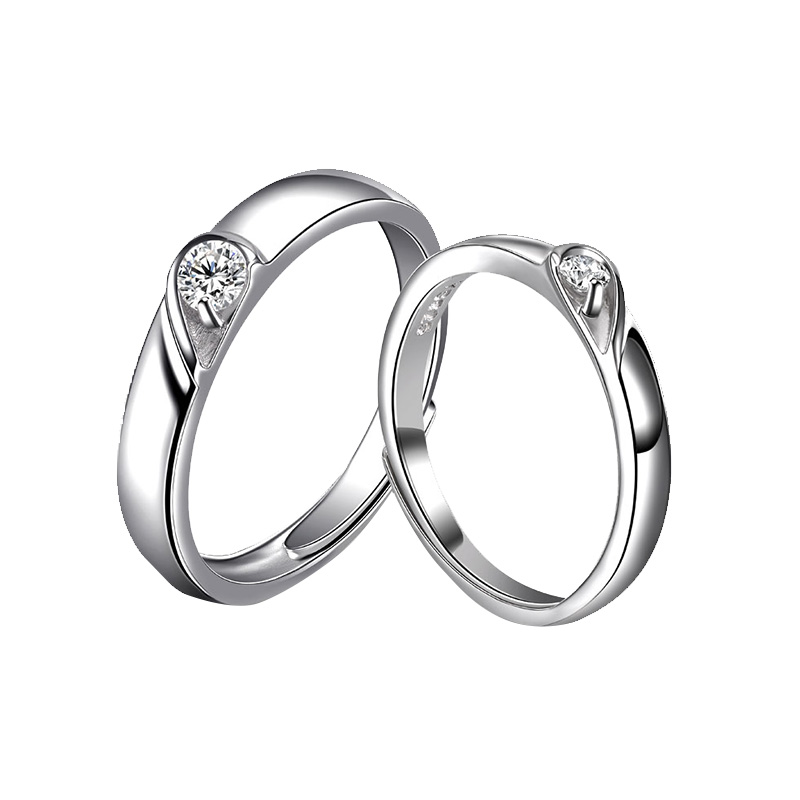 简丹 一心一意情侣戒指