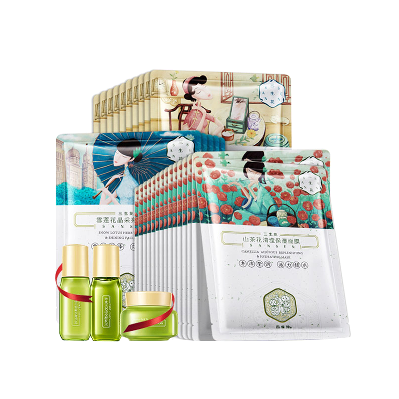 百雀羚 三生花补水面膜