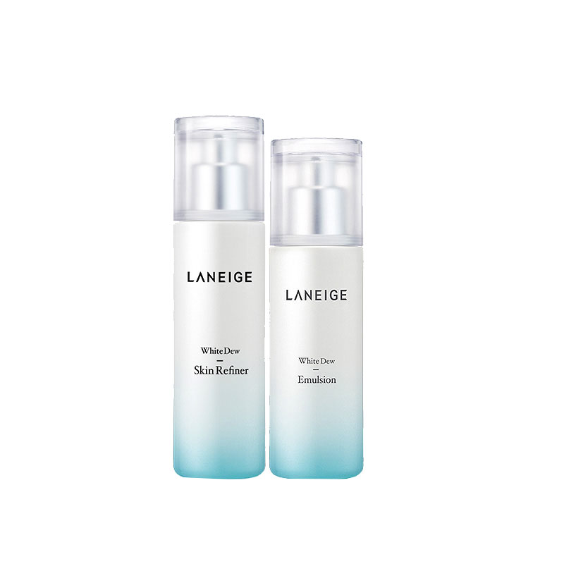 兰芝 臻白晶透水乳套装