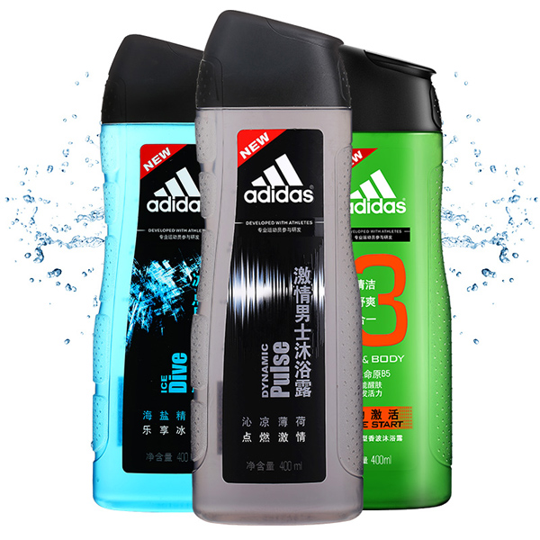 阿迪达斯 去油腻沐浴露套装