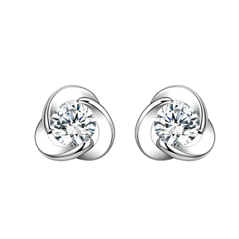 vana 简约四叶草耳饰