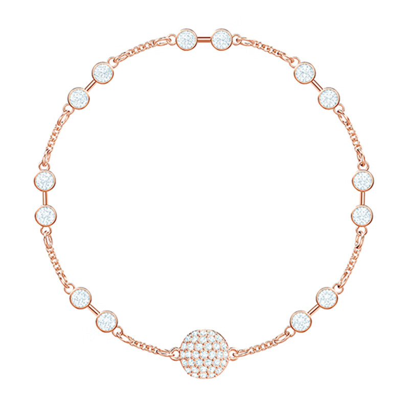 施华洛世奇 玫瑰金色手链