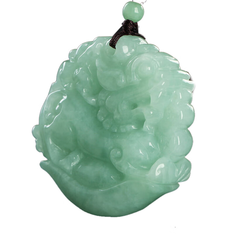 碧玉尊 双面貔貅吊坠