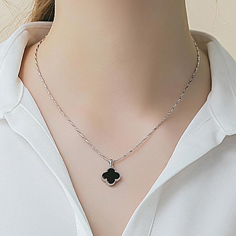 嘉蜜 四叶草纯银项链