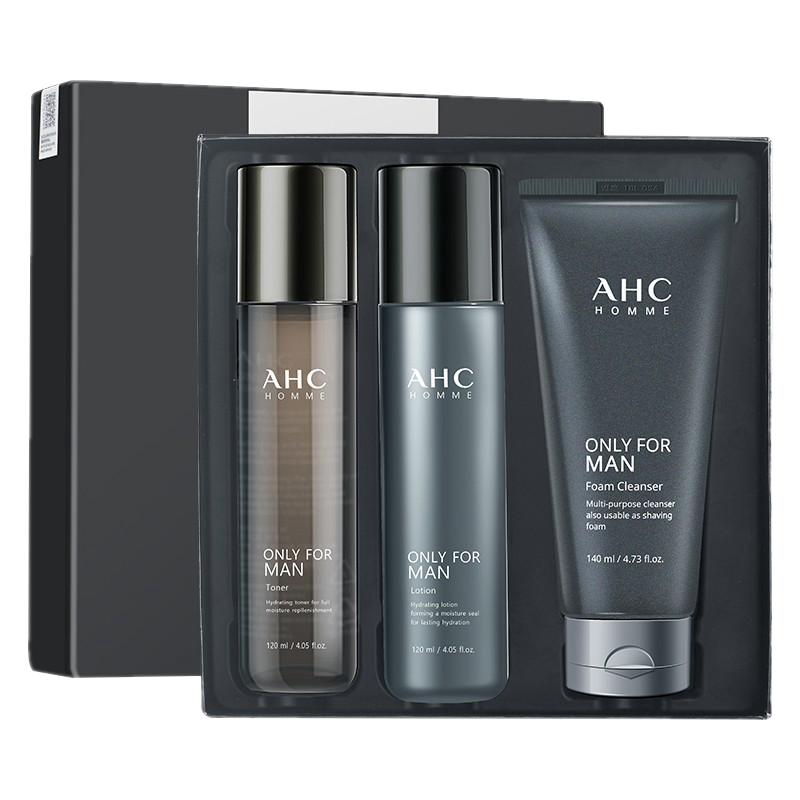 AHC 洁面水乳三件套装