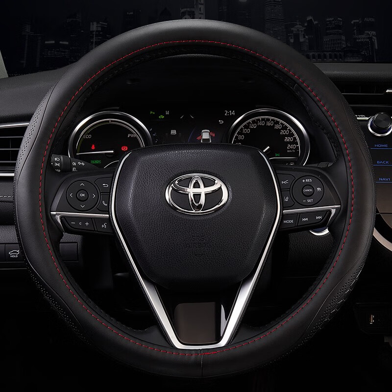 軒太狼 透气真皮方向盘套