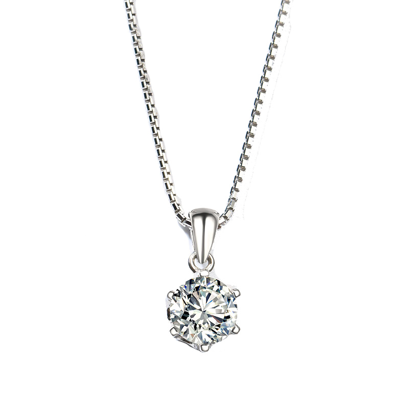 T400锆石银质项链