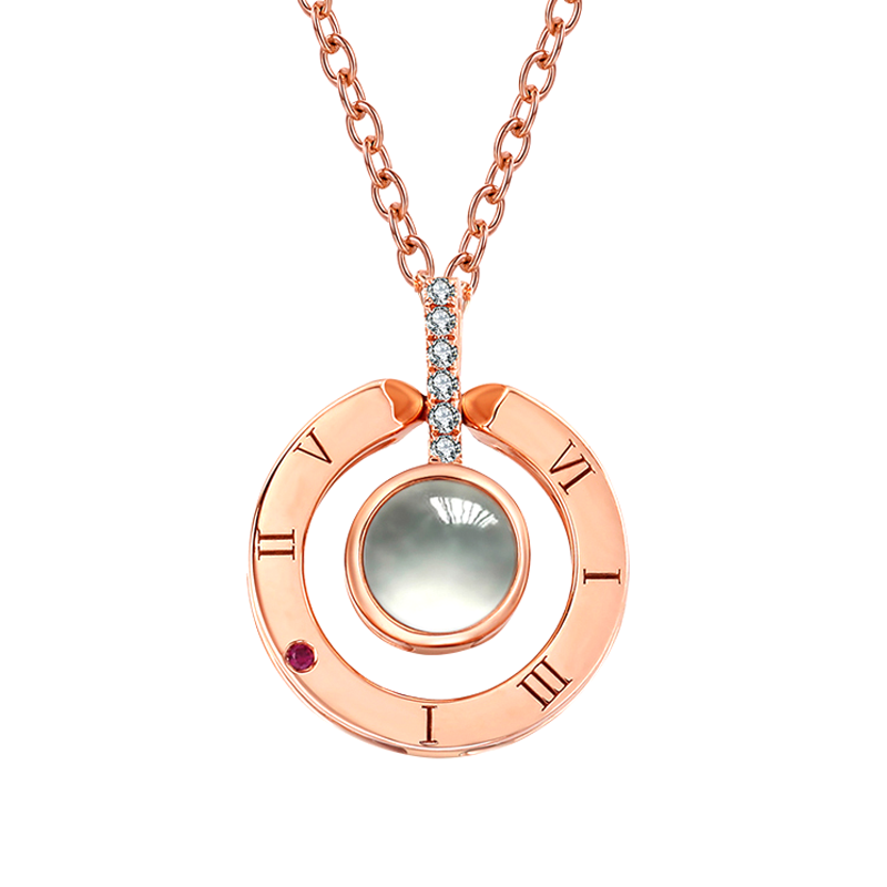 阿梵尼 钻石投影项链