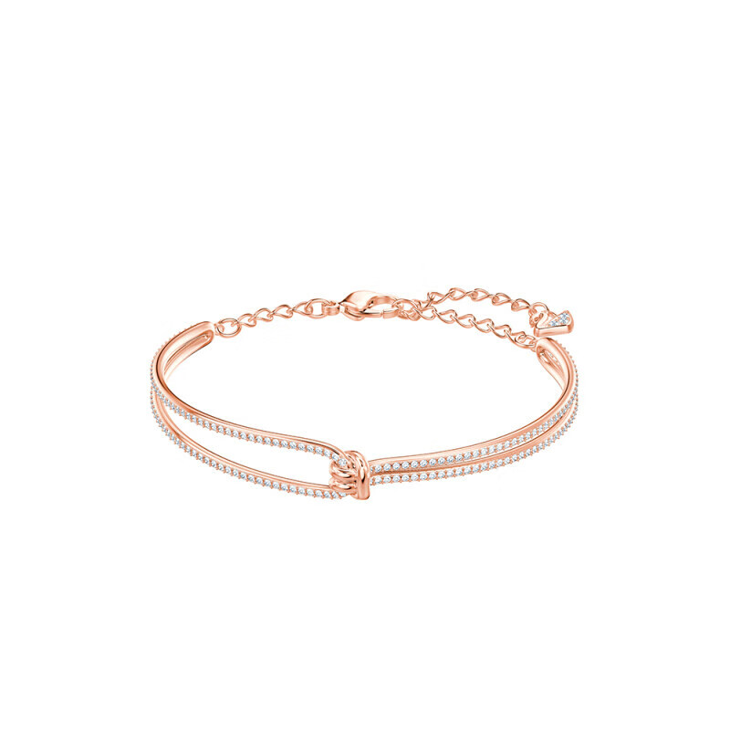 施华洛世奇 镀玫瑰金扭结手链