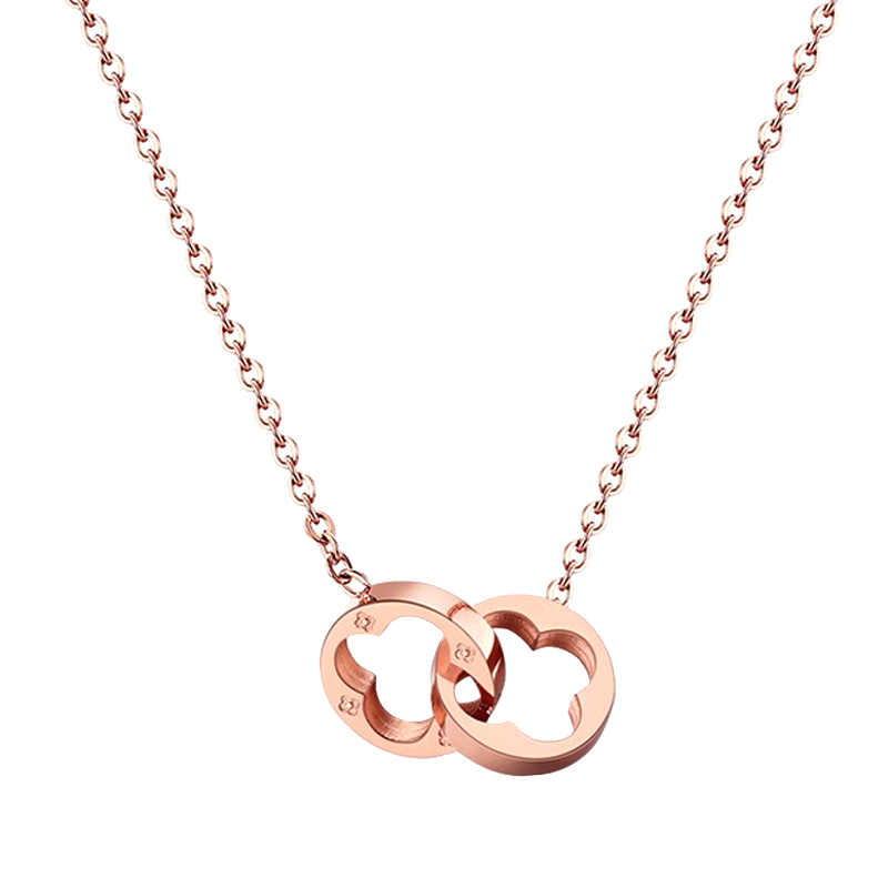 幸运吉拉 幸运四叶草项链