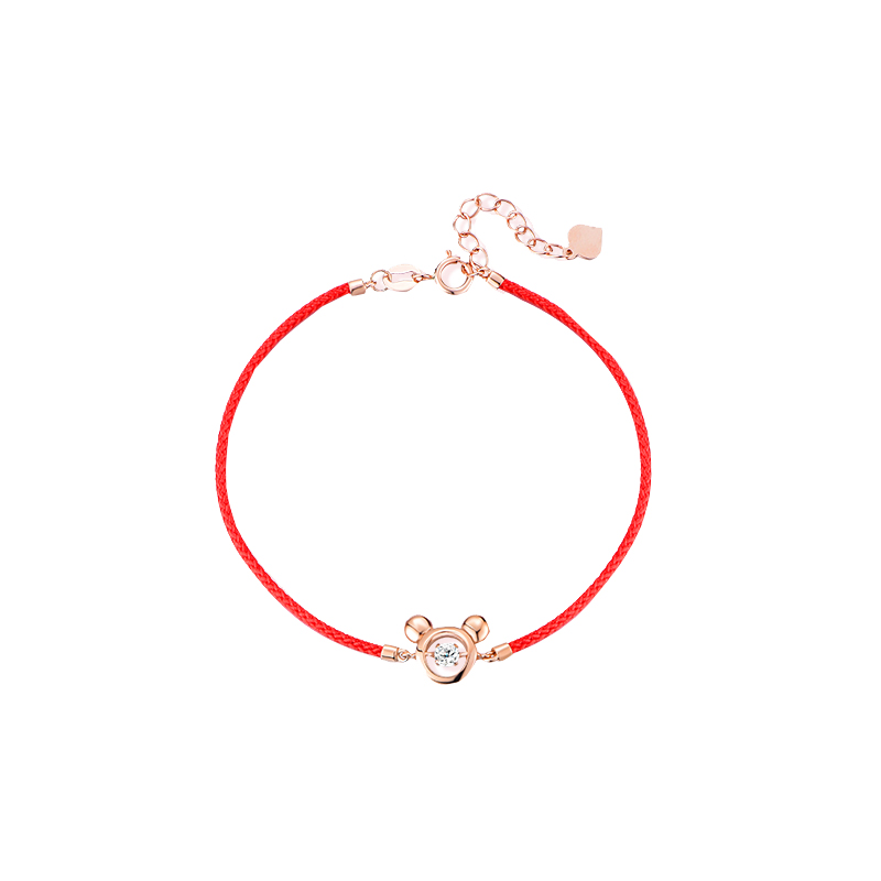 爱的约定 18K鼠年红绳手链