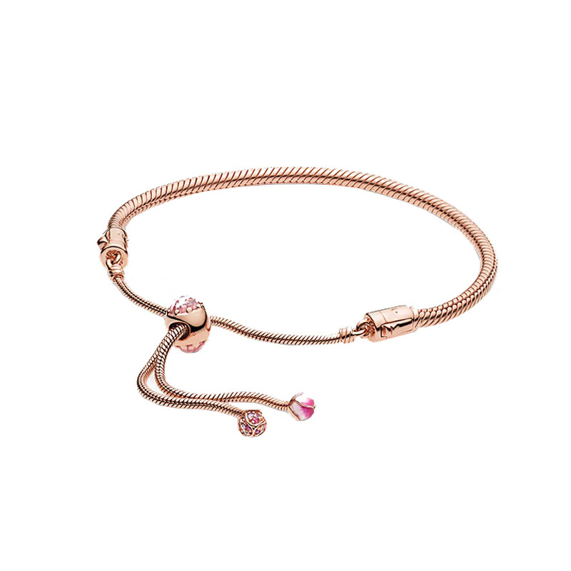 潘多拉 可调节桃花手链