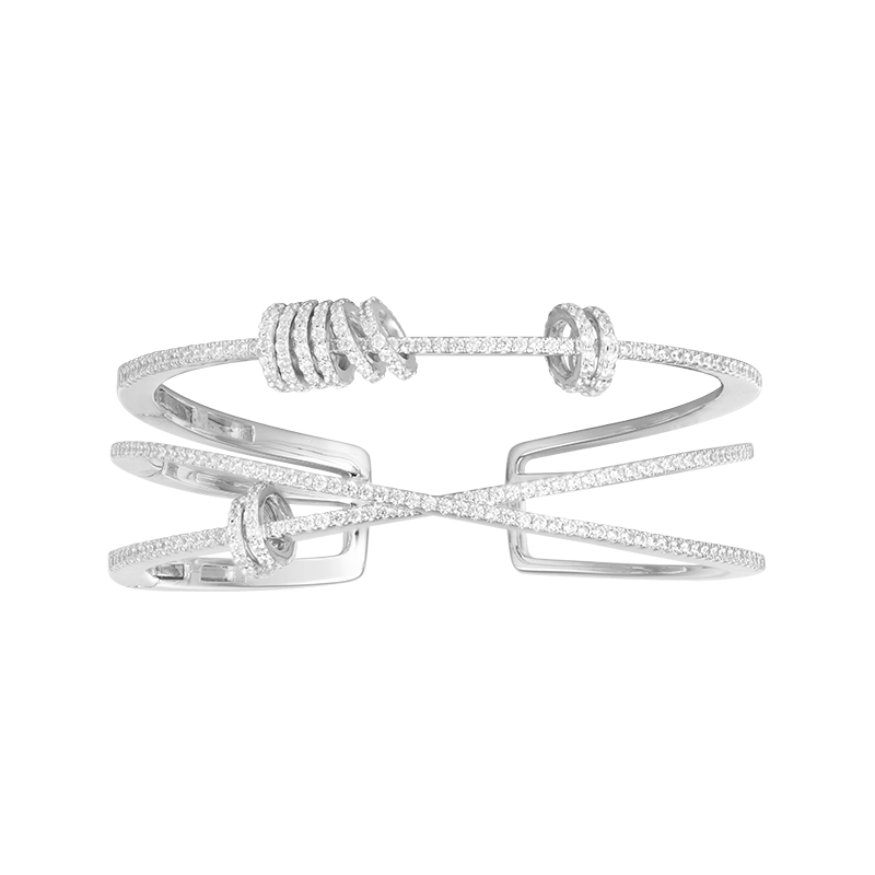 APM 三圈银饰手镯