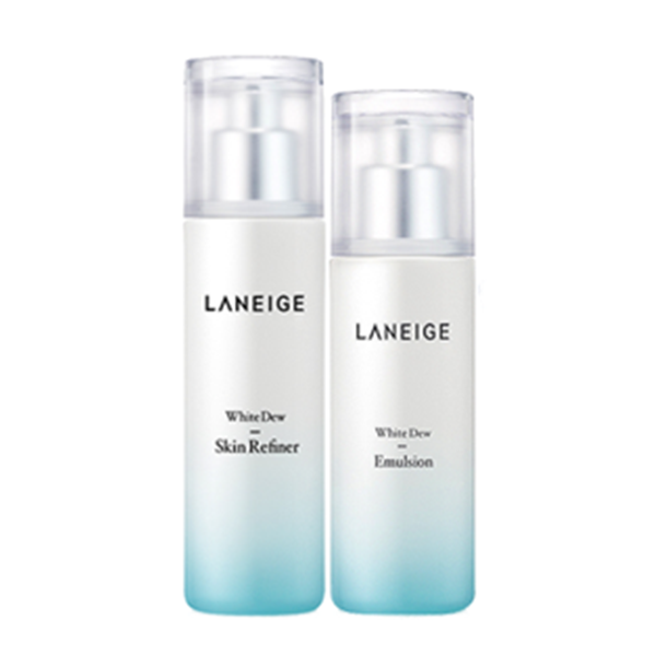 兰芝 臻白晶透水乳护肤套装