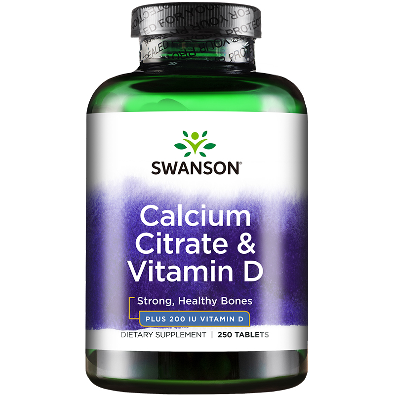 斯旺森 温和配方 钙加维生素片