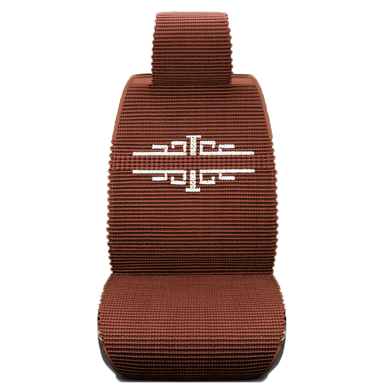 紫风铃冰丝手编凉垫透气汽车座套