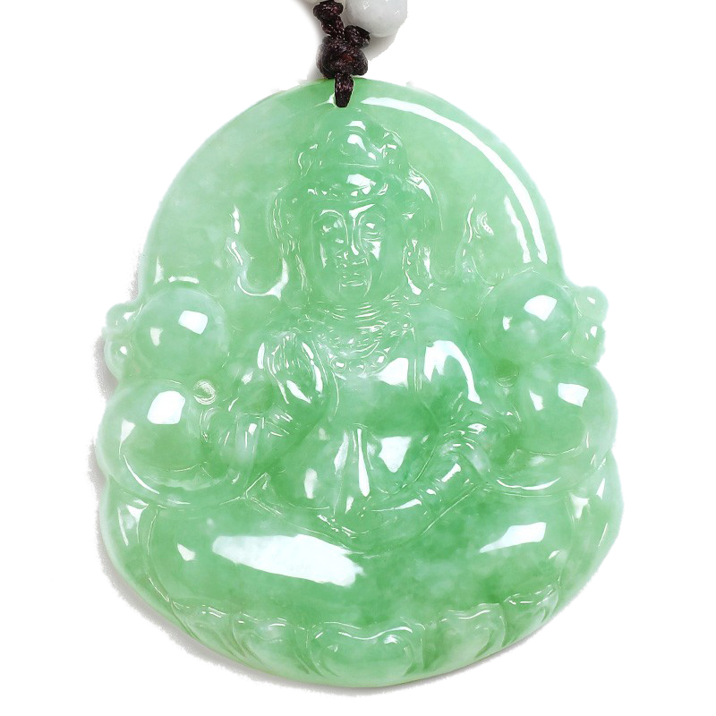 祥祯福 观音翡翠吊坠