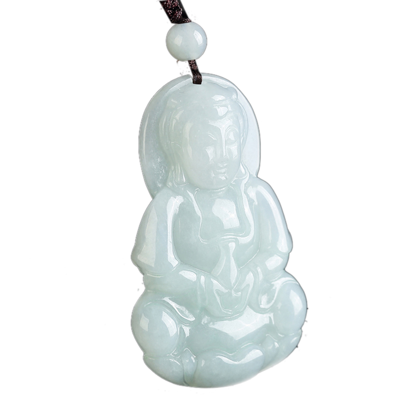 碧玉尊 翡翠观音吊坠