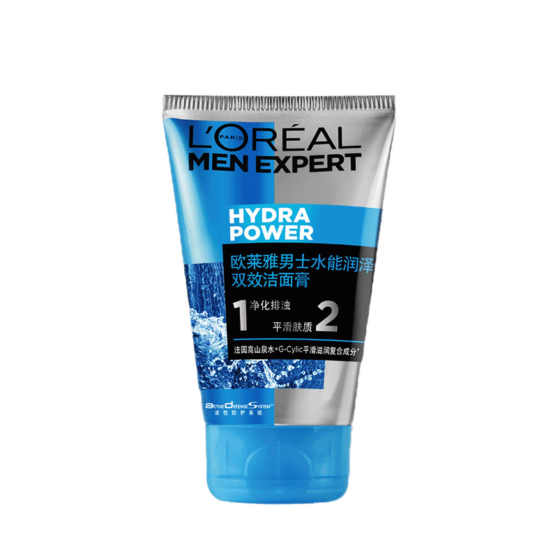 欧莱雅 男士水能润泽双效洁面膏