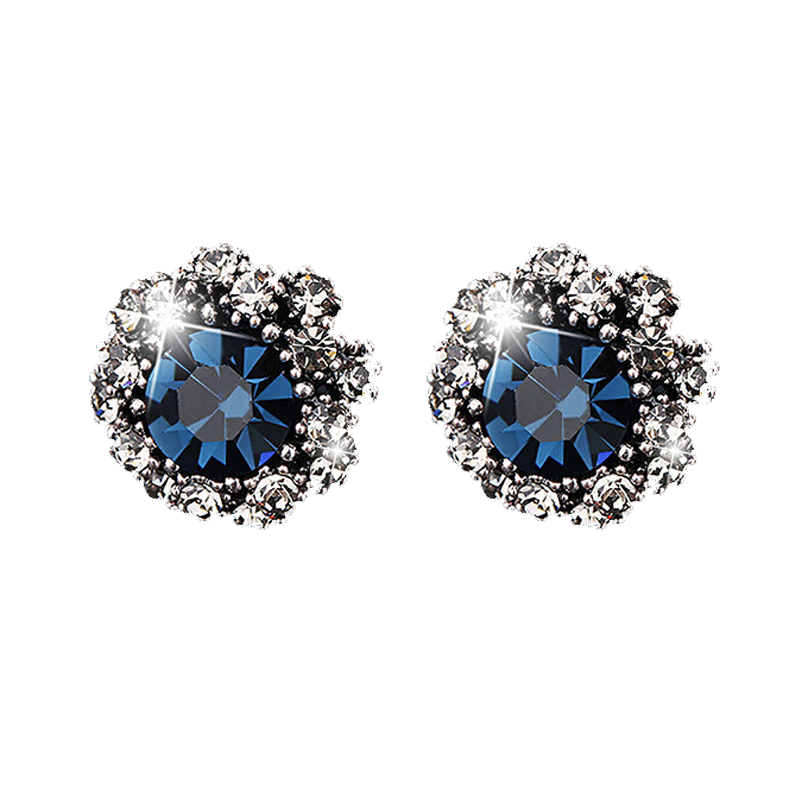 伊黛儿 复古立体水钻 耳饰