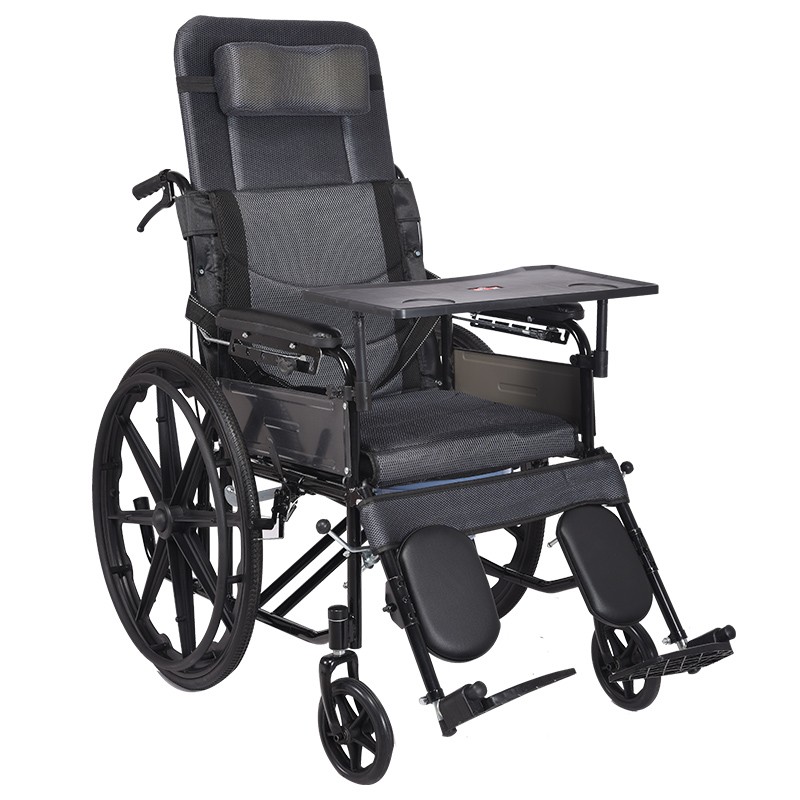 揽康 大便桶实心胎轮椅