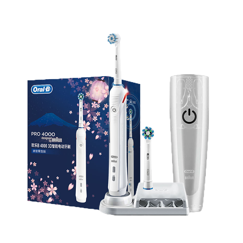 欧乐B P4000樱花白牙刷