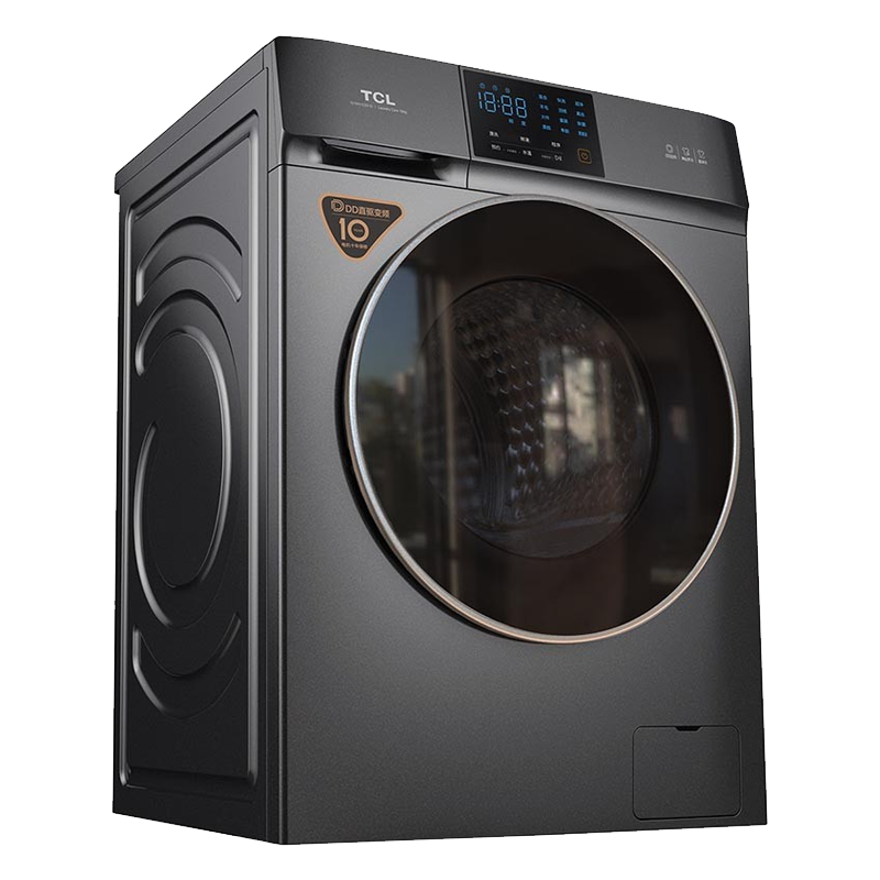 TCL 低噪音家用滚筒洗衣机