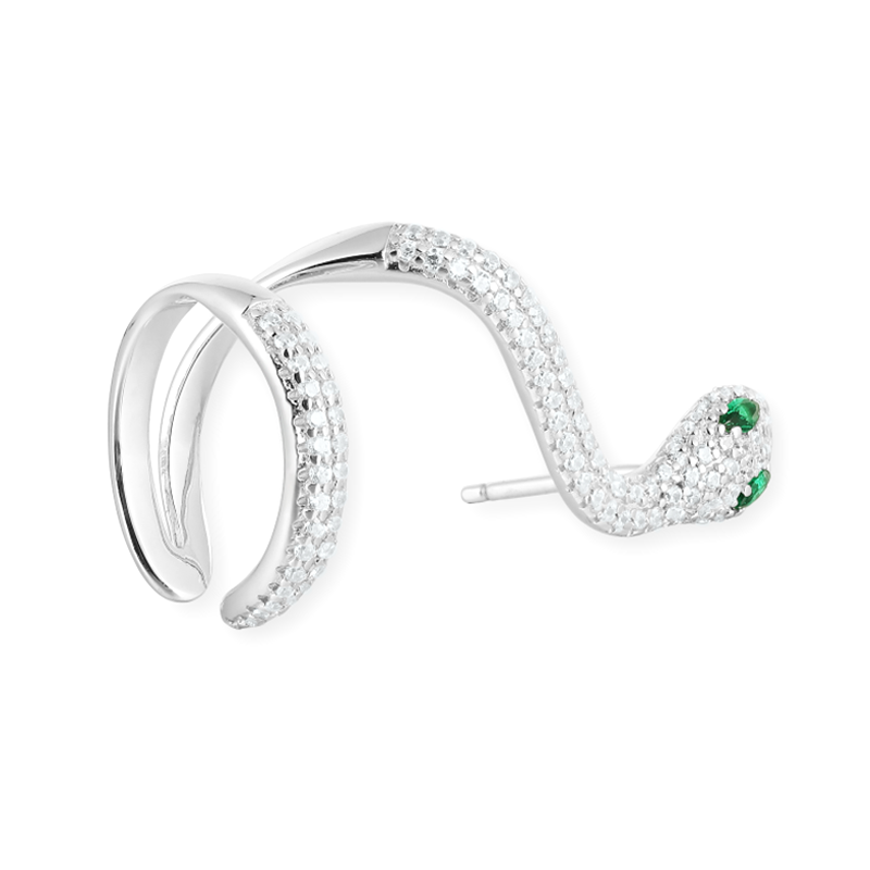 APM 绿眼灵蛇耳饰