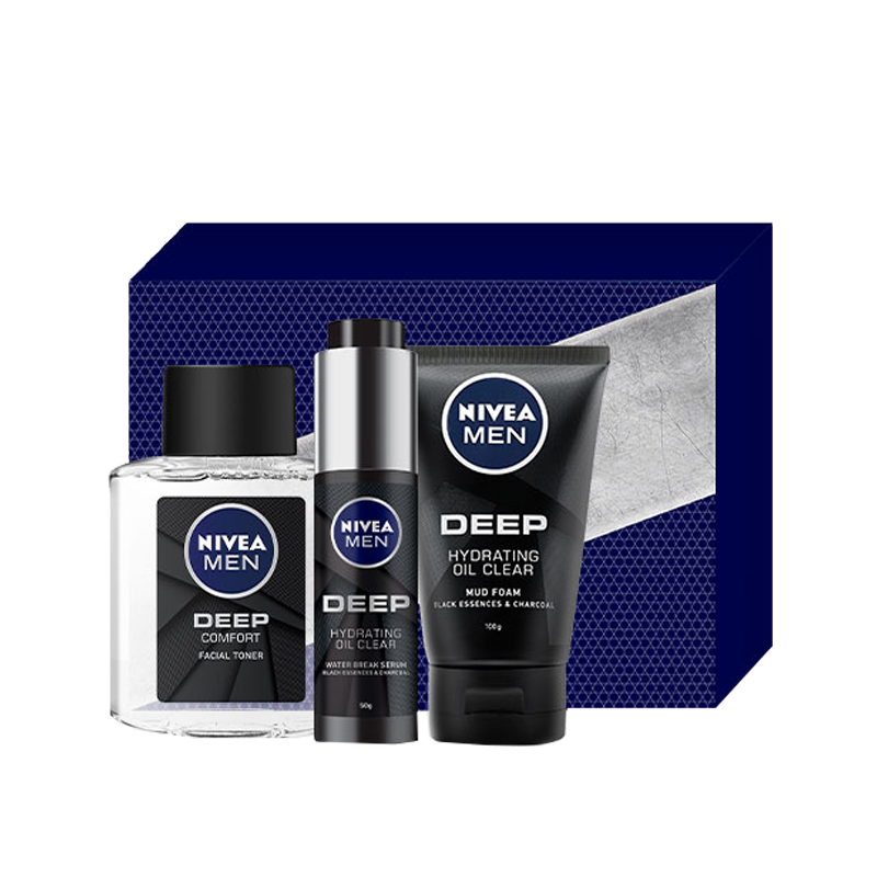 妮维雅 男士深黑保湿套装