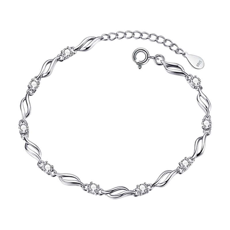 卡蒂罗 时尚韩版银手链