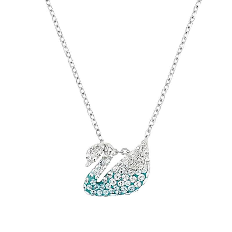 施华洛世奇 蓝色渐变天鹅项链