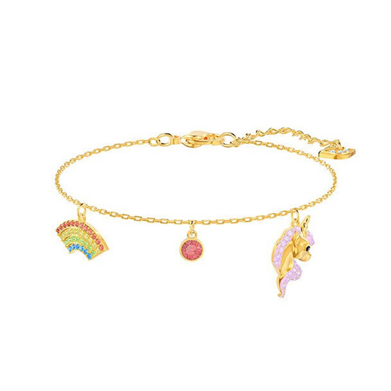 施华洛世奇 彩虹下的独角兽手链