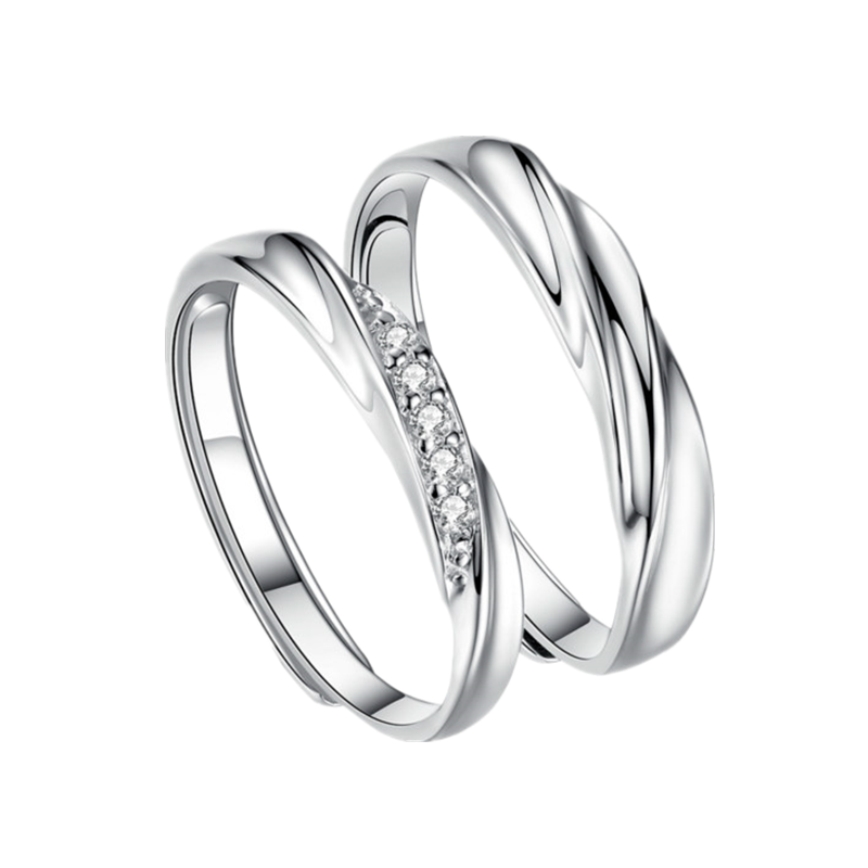 卡蒂罗日韩版活口可调情侣对戒