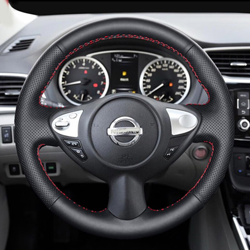 淄客 手缝工艺 方向盘套