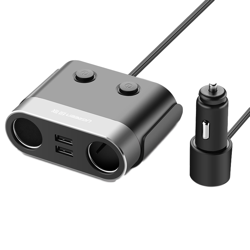 绿联 双口快充 车载充电器