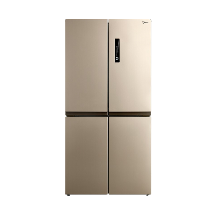 美的 十字对开门家用冰箱