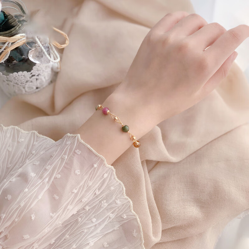 束芬 糖果碧玺水晶手链