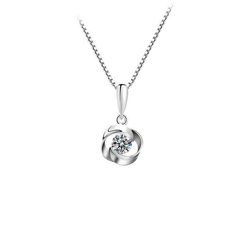 卡蒂罗925纯银四叶草项链