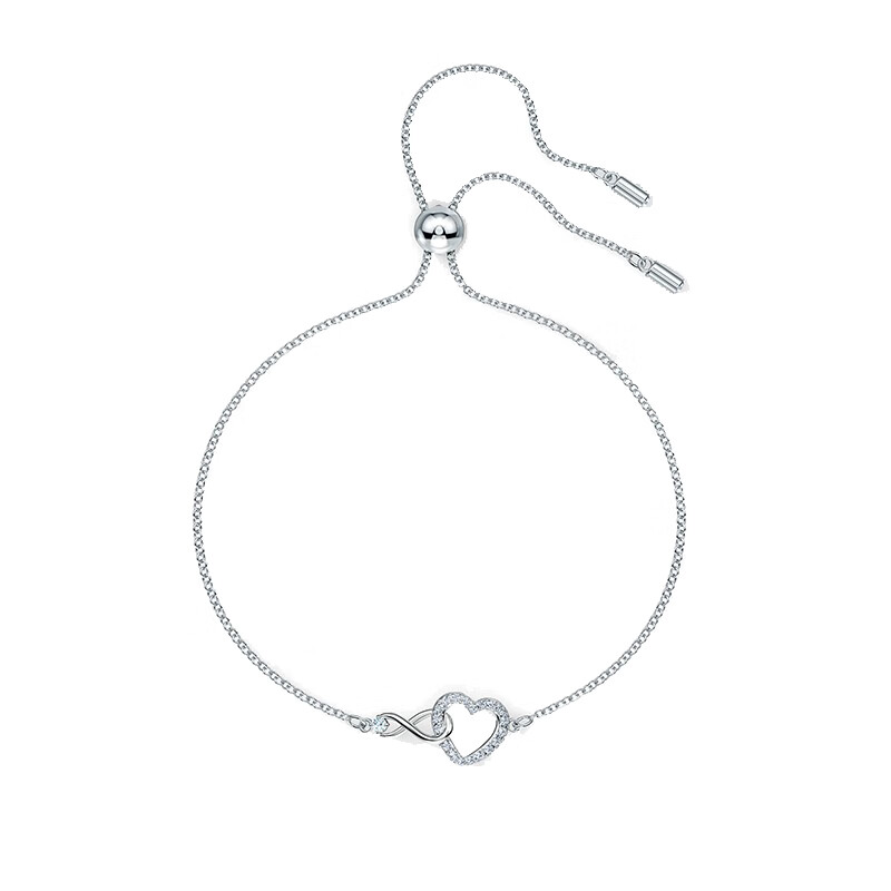 施华洛世奇镀白金色手链