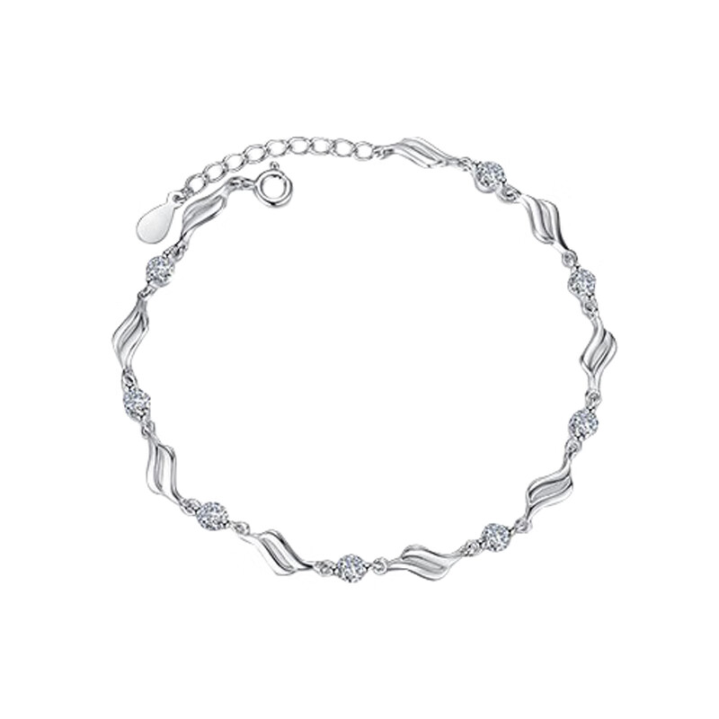 银千惠 电镀白金 手链