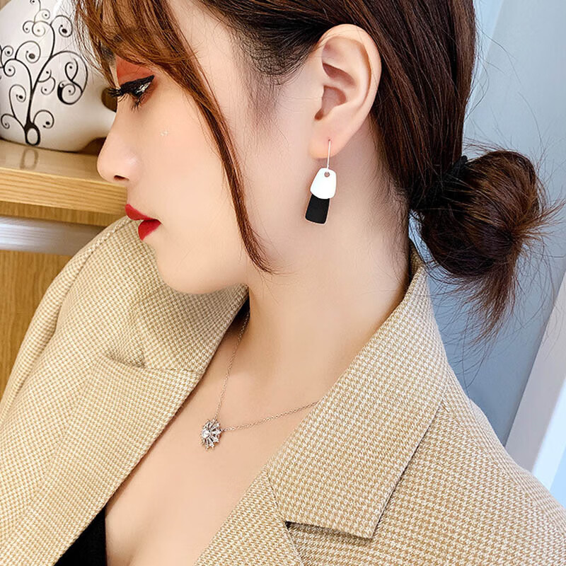 QIMEILA 撞色流苏耳环