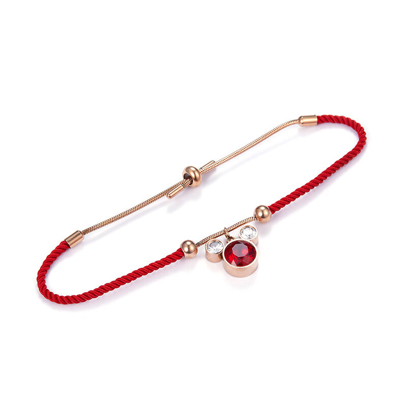 LK米老鼠红色手绳手链