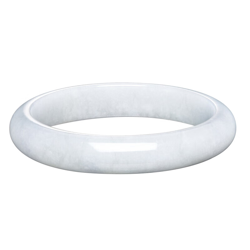 周大福 纯白无暇翡翠手镯