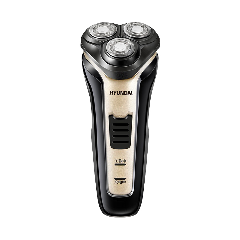 现代 金色立体电动剃须刀