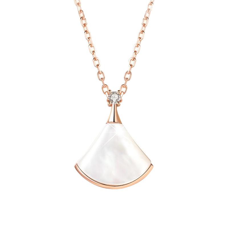 法蔻 轻奢扇形小裙子项链