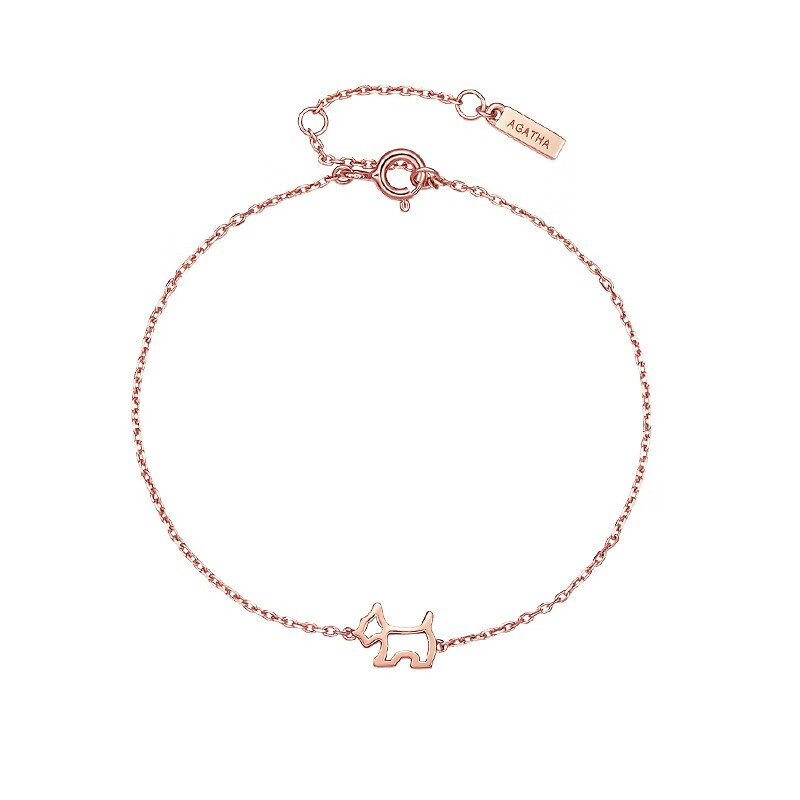 AGATHA 经典镂空小狗手链